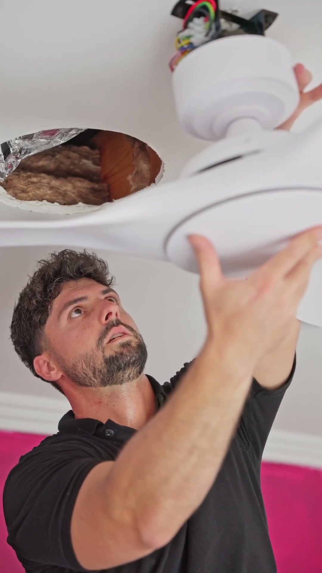 DC ceiling fan and LED strip lighting