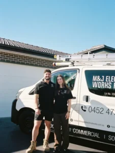 Photo by Sydney Electrician | M&J Electrical Works on October 22, 2026. May be an image of water heater, generator, capacitor and text.